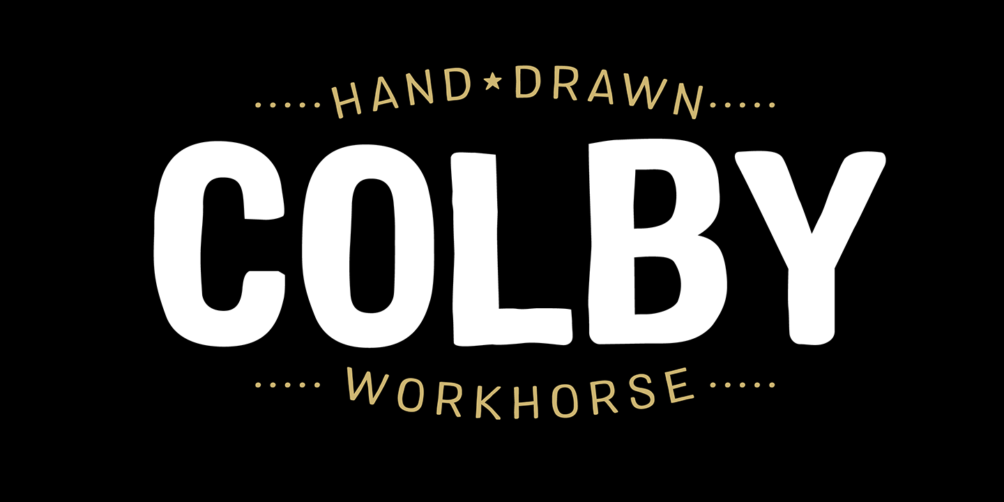 Font Colby Compressed